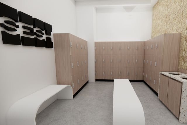 Sessions Cycle changing room design image